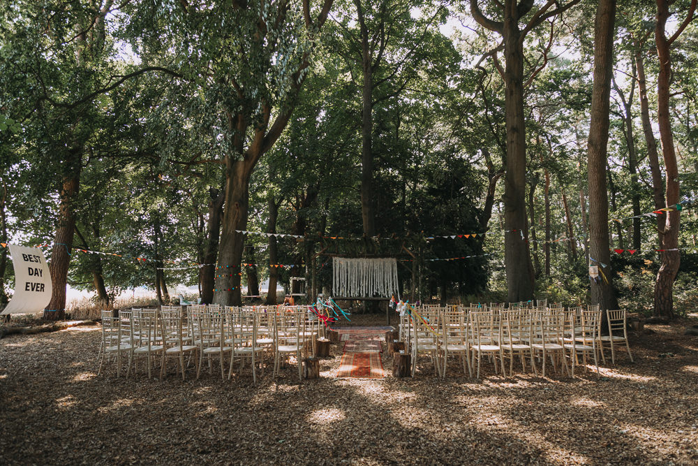 Forest Lodge Weddings SianRichardson Woodland Ceremony