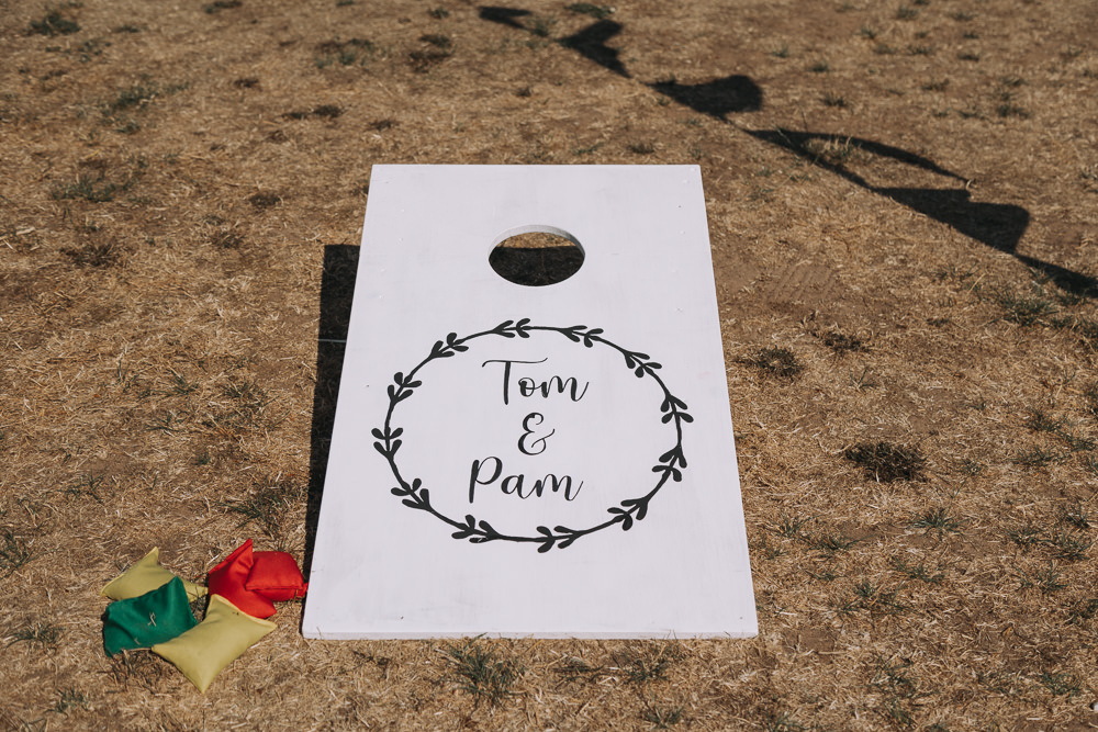 Bean Bag Game Forest Lodge Weddings SianRichardson
