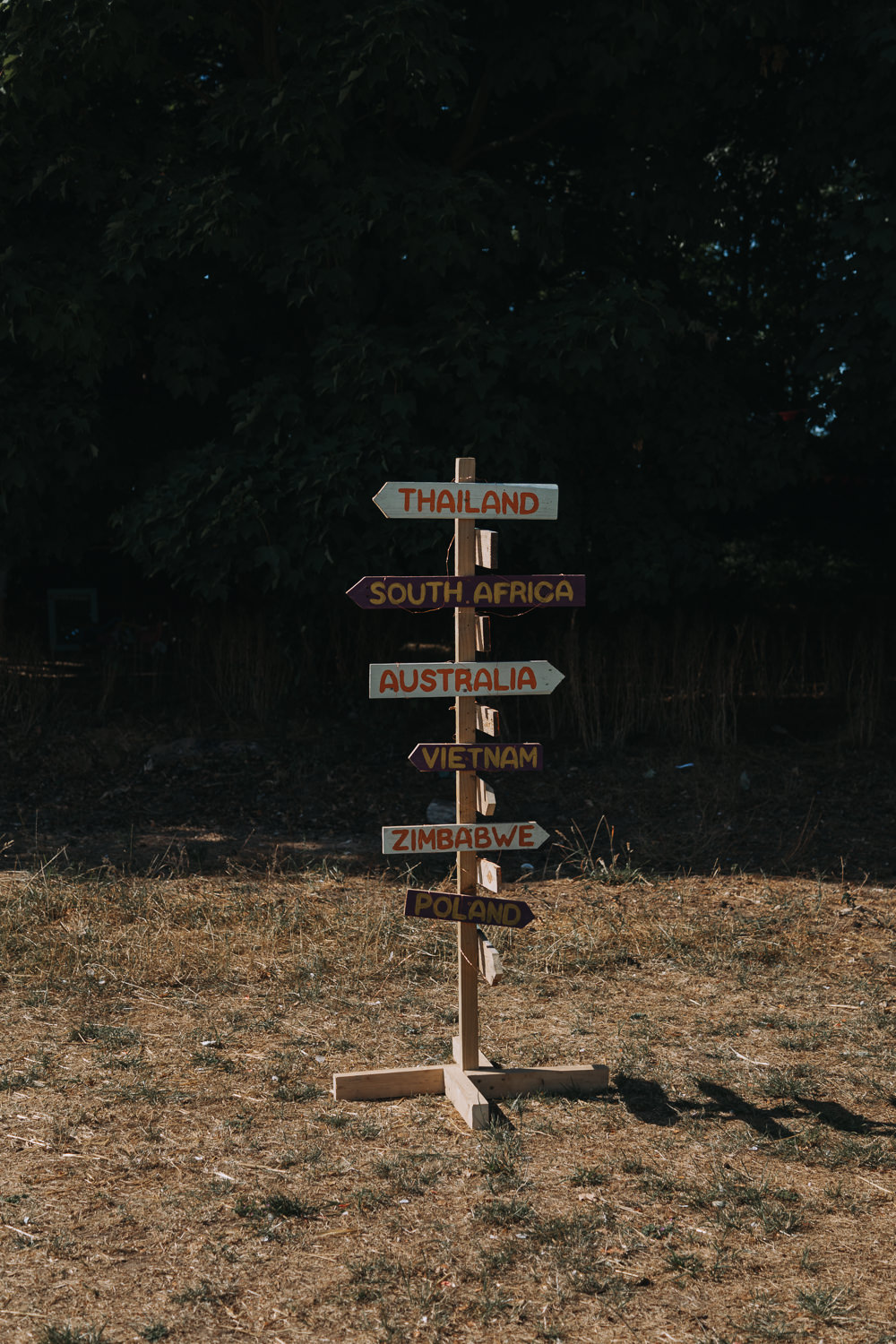 Sign Post Directions Forest Lodge Weddings SianRichardson