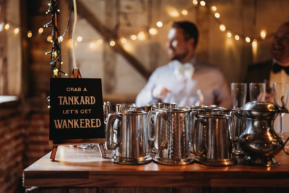 Drinks Menu Sign Hall Farm Events Wedding Thyme Lane Photography
