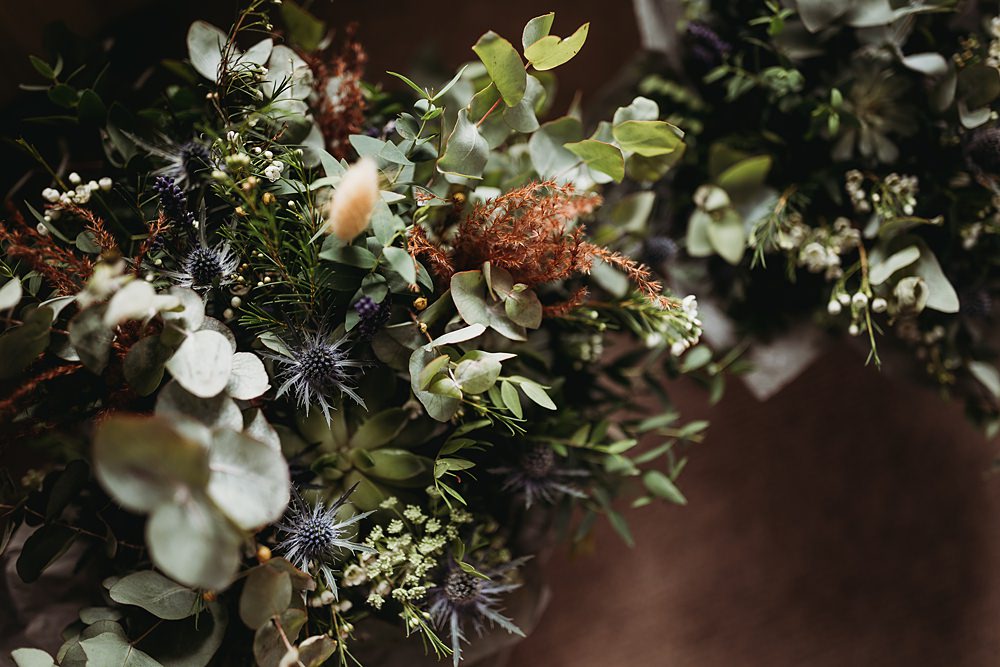 Bouquet Flowers Greenery Bride Bridal Hall Farm Events Wedding Thyme Lane Photography