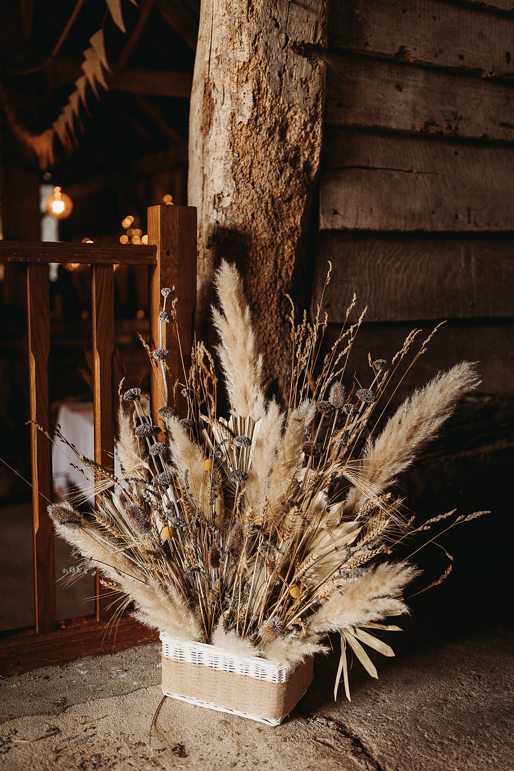 Pampas Grass Eucalyptus Flowers Hall Farm Events Wedding Thyme Lane Photography