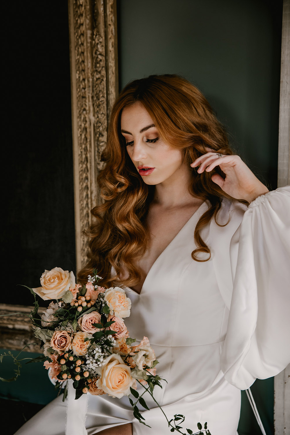 Bride Make Up Retro Autumn Wedding Ideas Jemma King Photography