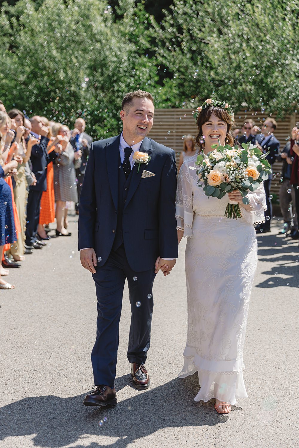 Bubble Confetti Venue Bowers Mill Wedding Louise Barry Photographer