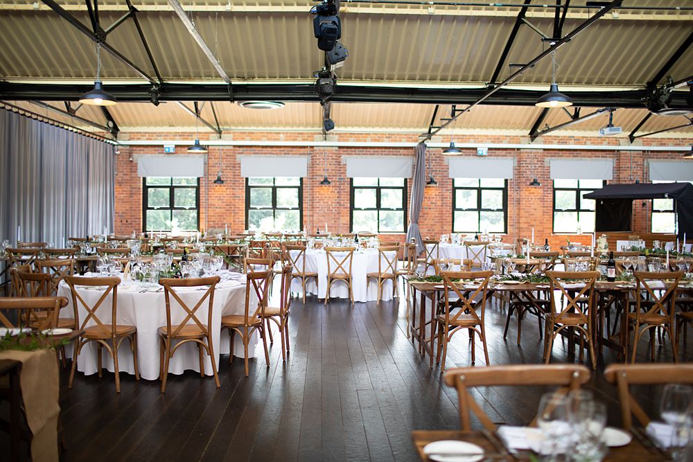 Industrial Barn Reception Venue Bowers Mill Wedding Louise Barry Photographer