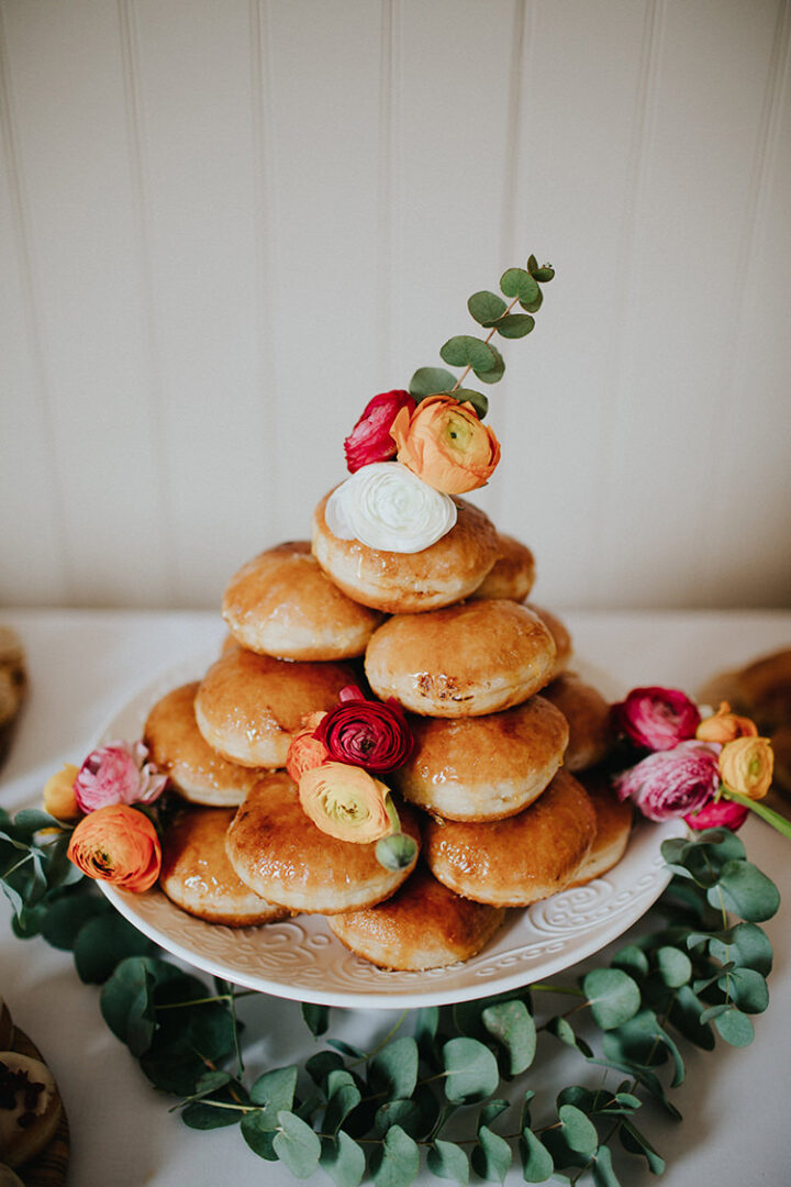 Wedding Doughnut Cake Idea Plate Irene Yap