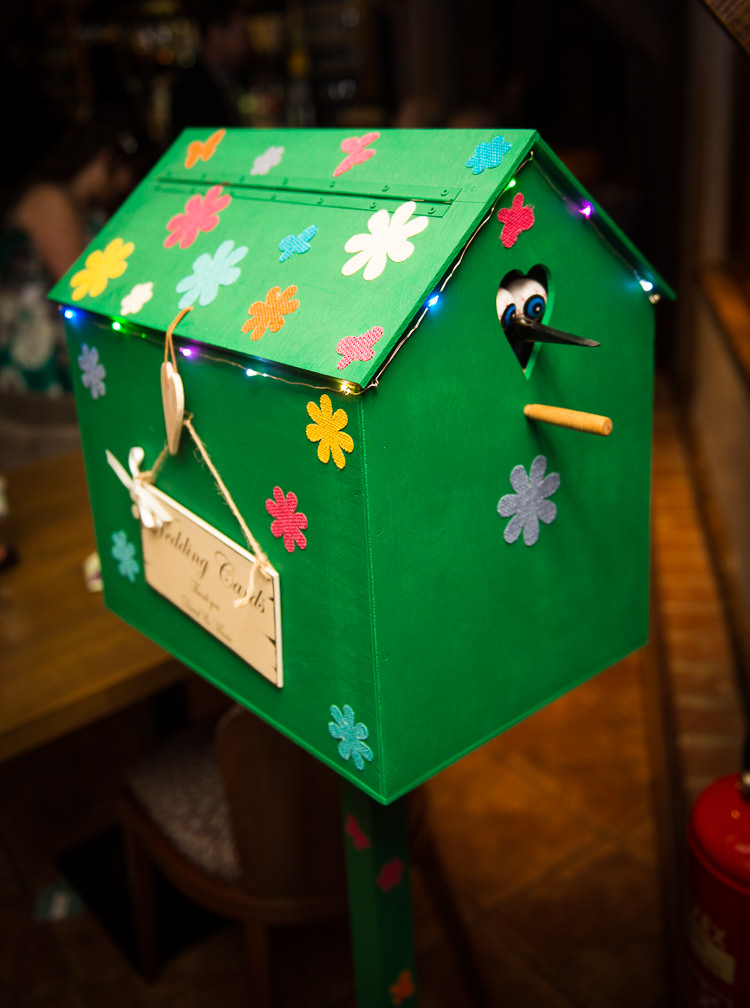 Wedding Post Box Card Idea Birdbox James Grist Photography