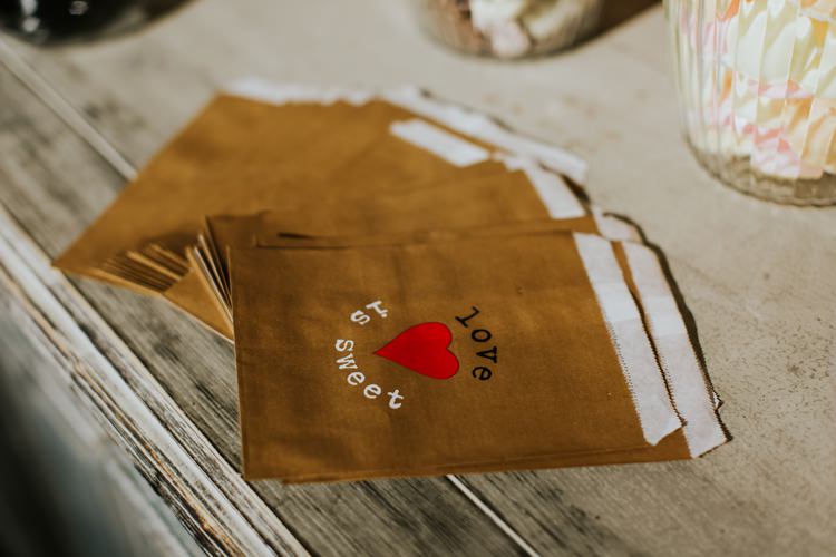 Wedding Sweet Table Bags Chris Randle Photography