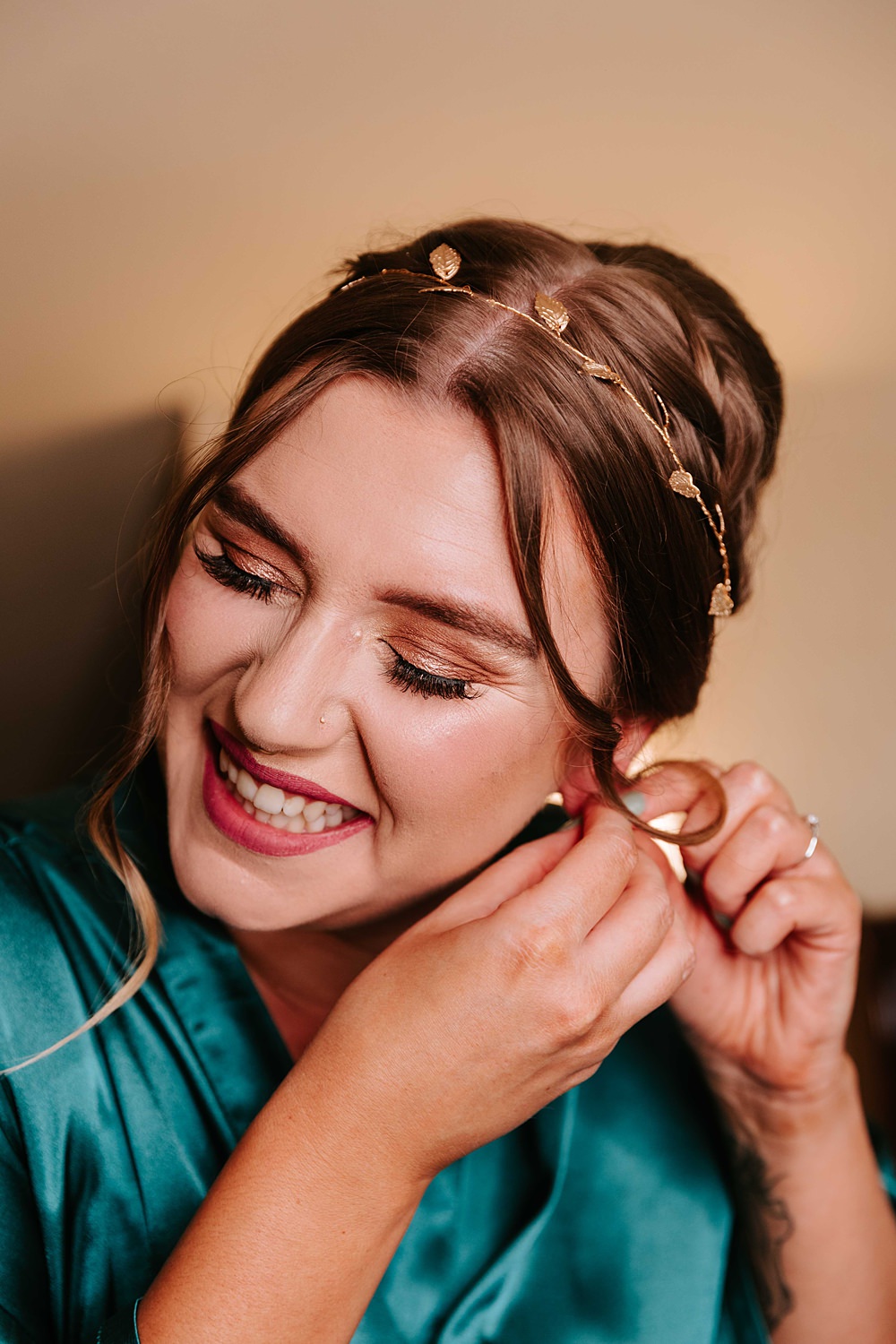 Bride Bridal Makeup West Yorkshire Hall Wedding Maddie Farris Photography