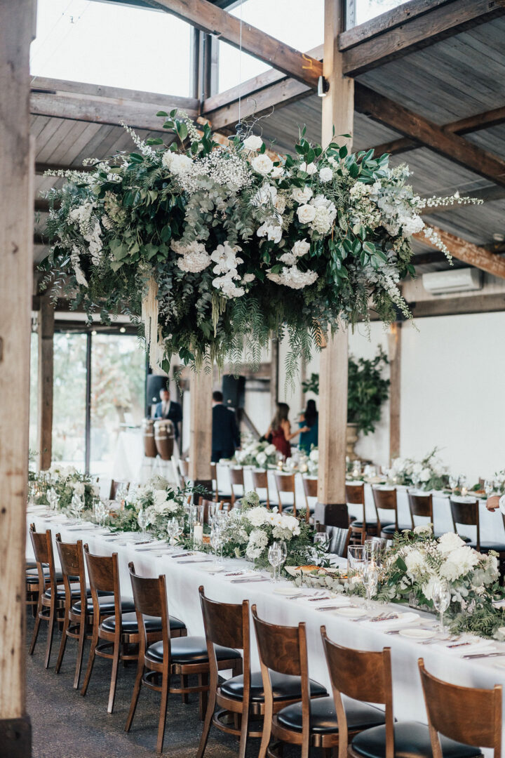 White Wedding Flower Hoop Rick Liston Photography