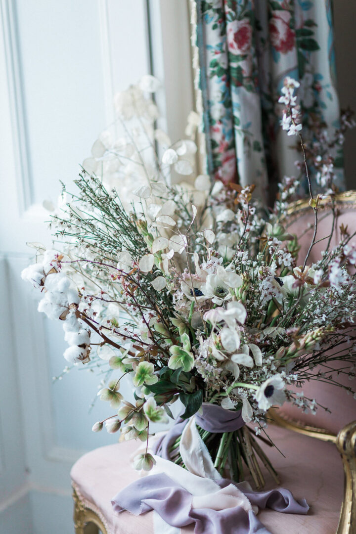 White Wedding Flowers Bouquet Blossom Siobhan H Photography
