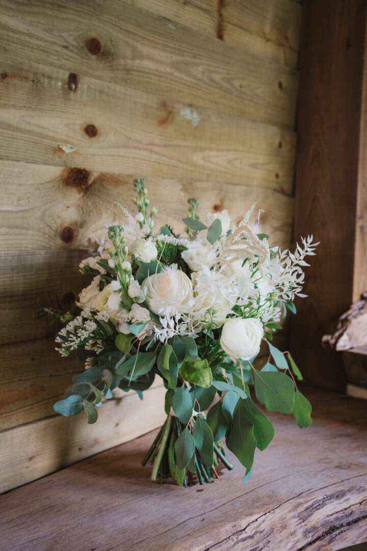 White Wedding Flowers Bouquet Emily Tyler Photography