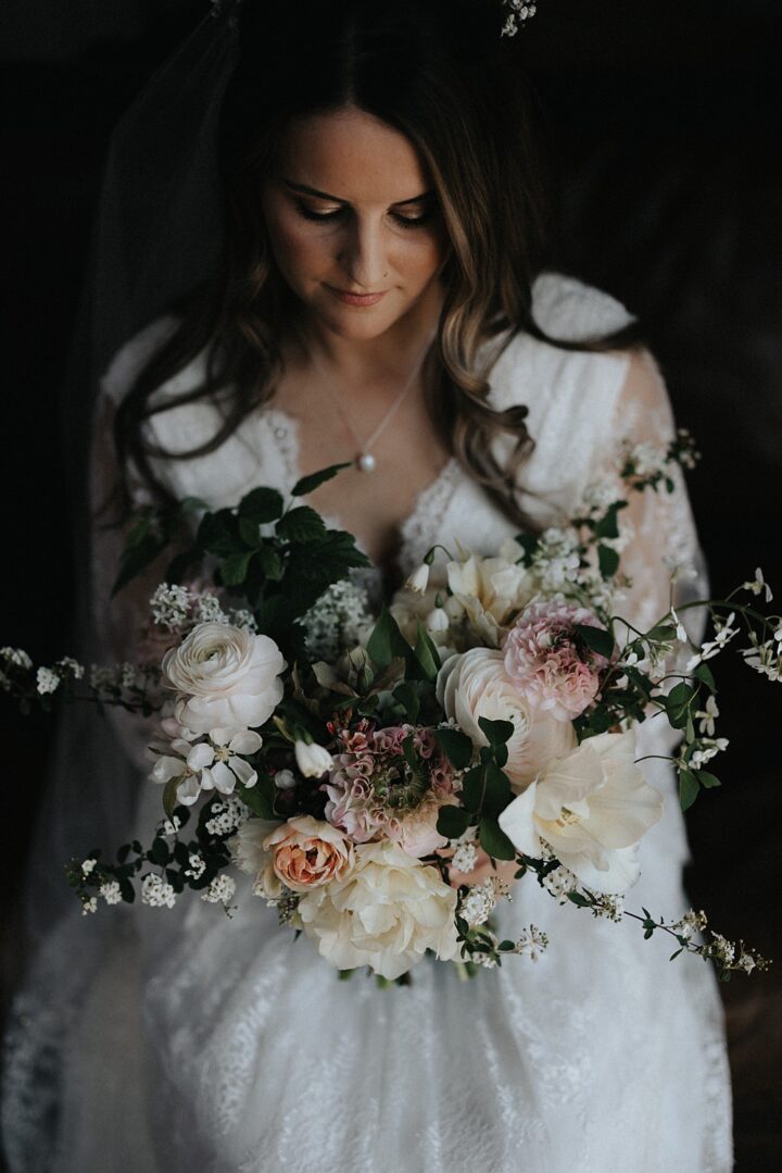 White Wedding Flowers Bouquet Rose Matt Horan Photography