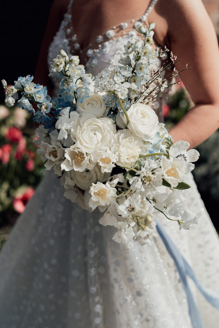 White Wedding Flowers Bouquet Tulip Clare Smith Photography