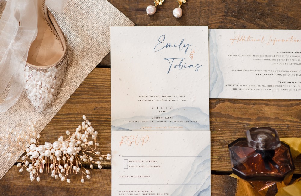 Seed Paper Wedding Invitations Little Green Wedding