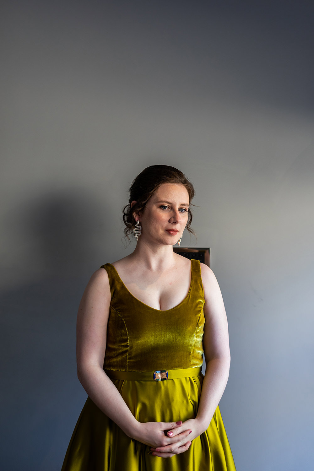 Short Yellow Dress Bridal Century Club Wedding Sophie Cass