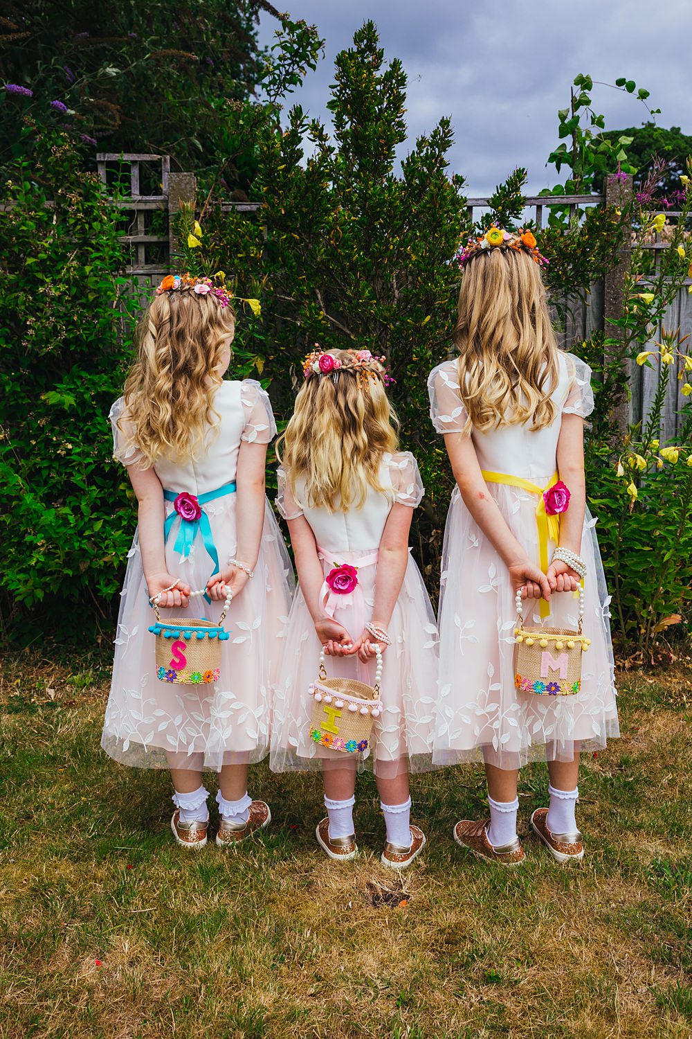 Flower Girl Dresses Basket Flower Crown Faerie Tea Party Wedding Kirsty Rockett Photography