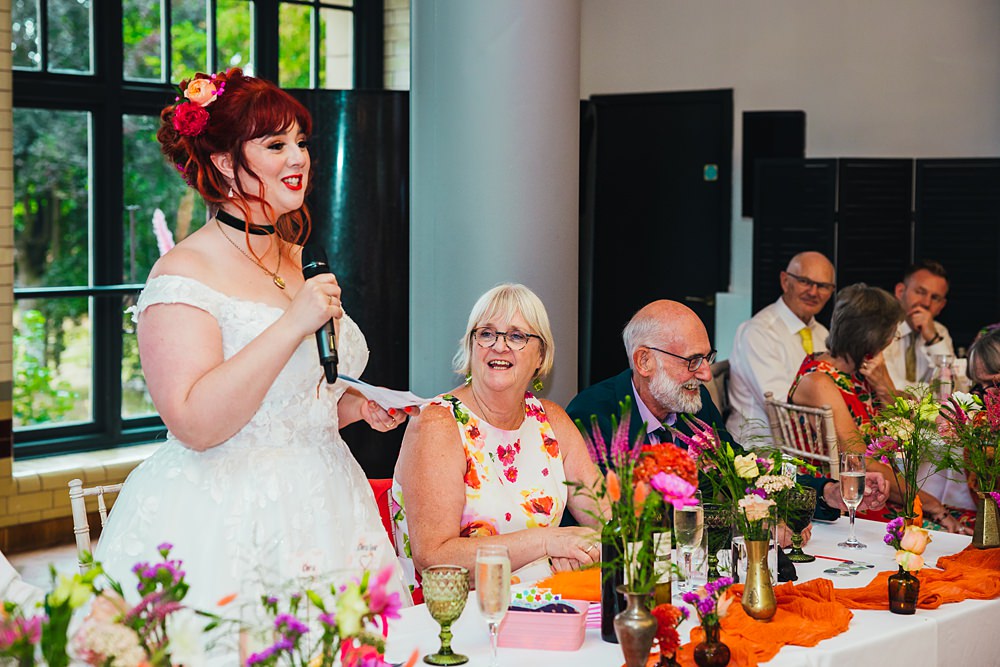 Bride Speech Faerie Tea Party Wedding Kirsty Rockett Photography