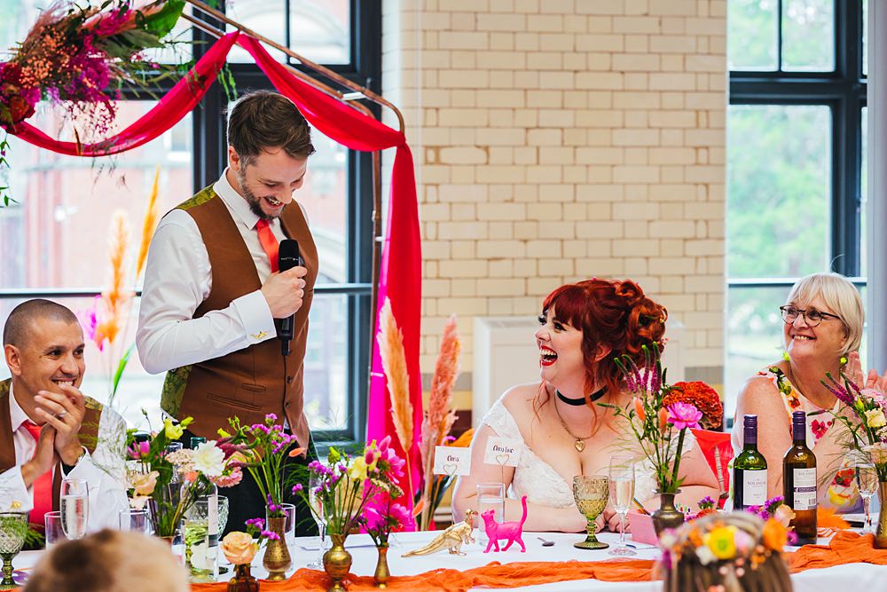 Groom Speech Faerie Tea Party Wedding Kirsty Rockett Photography