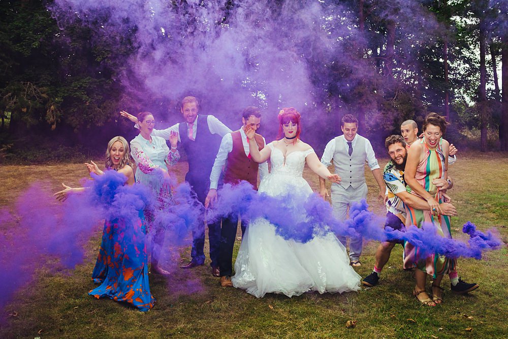 Smoke Flaore Faerie Tea Party Wedding Kirsty Rockett Photography