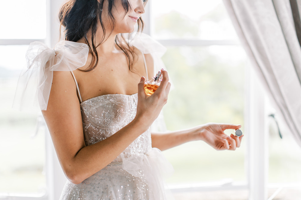 Bride Perfume Glewstone Court Wedding Iris and Ivy Photography