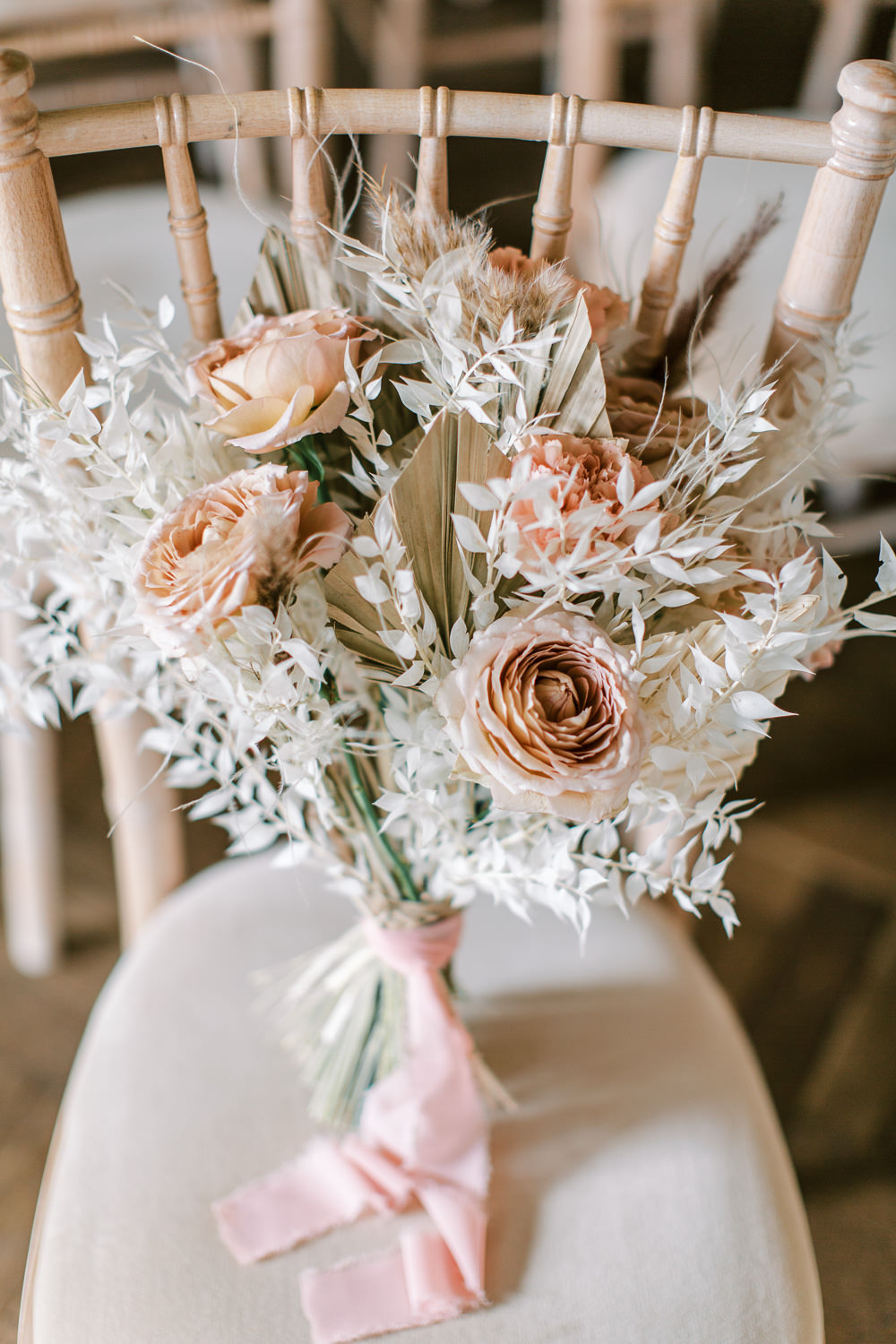 Bouquet Flowers Bride Bridal Dried Rose Grass Glewstone Court Wedding Iris and Ivy Photography