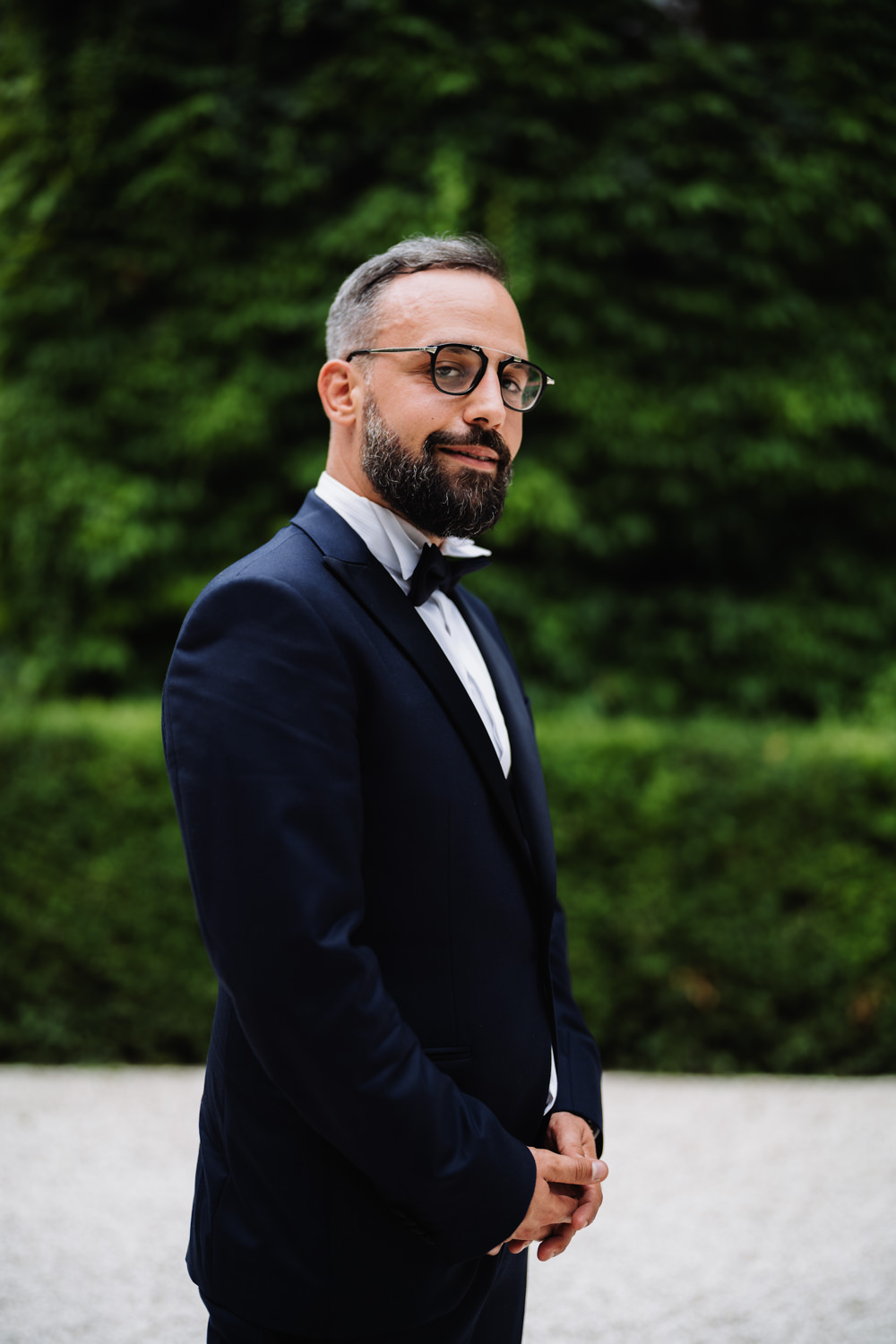 Groom Black Tux Suit Italian Lebanese Wedding Francesco Pennacchietti