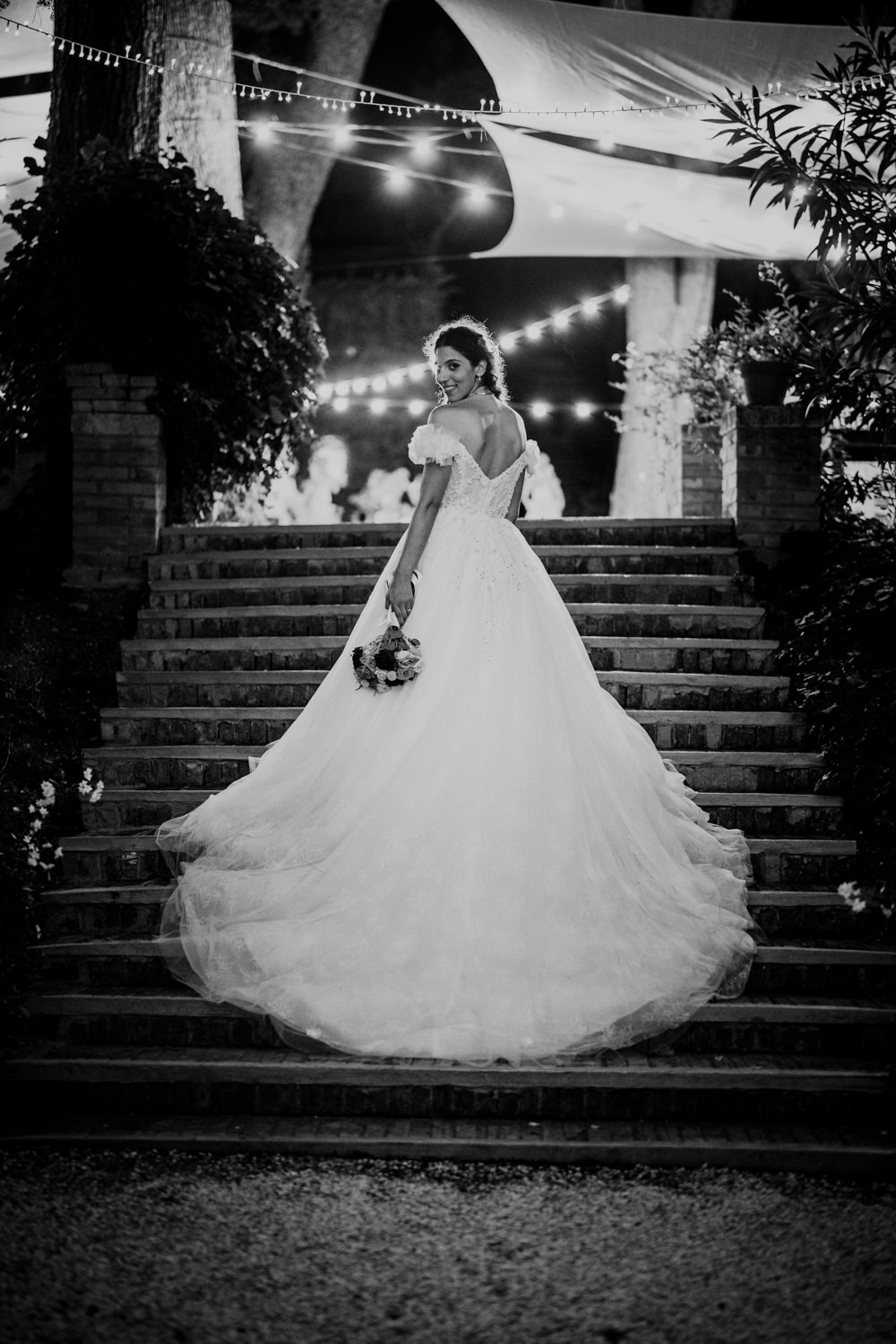 Dress Gown Bride Bridal Off Shoulder Princess Italian Lebanese Wedding Francesco Pennacchietti