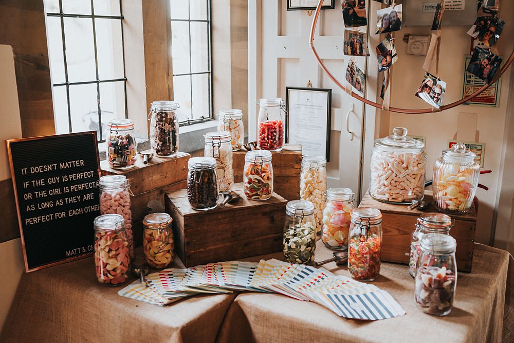 Sweet Jar Table Glass Jars Kent Village Hall Wedding Holly Rose Weddings