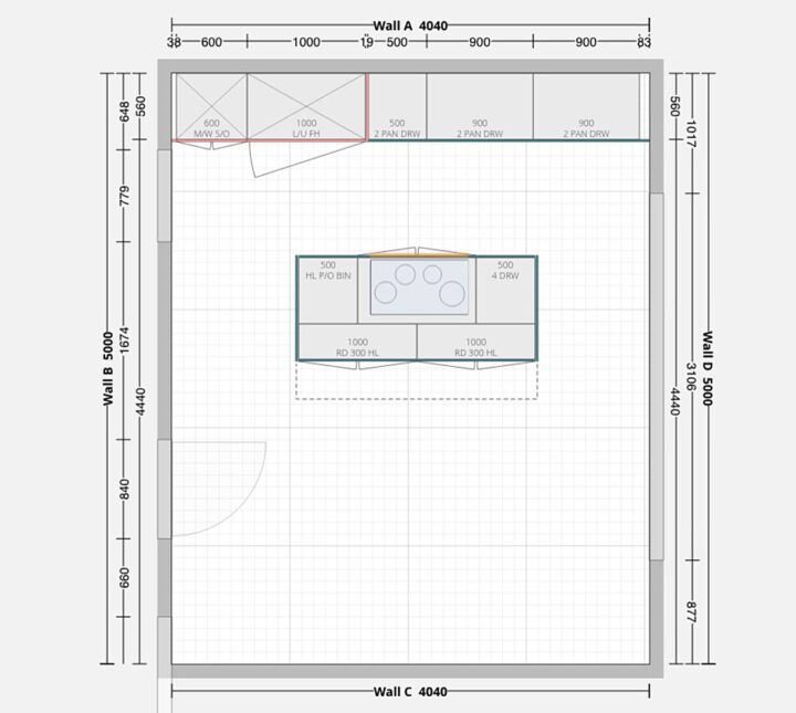 Kitchen Renovation Floorplan Layout