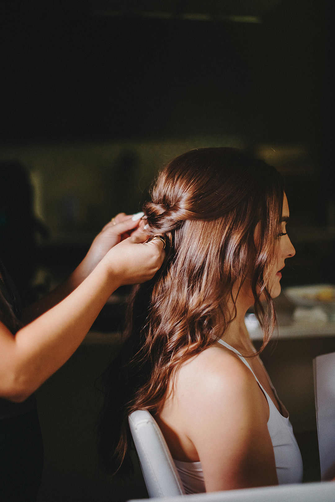Lady Bird Johnson Wildflower Center Wedding Two Pair Photography Bridal Hairstyle Half Up Down