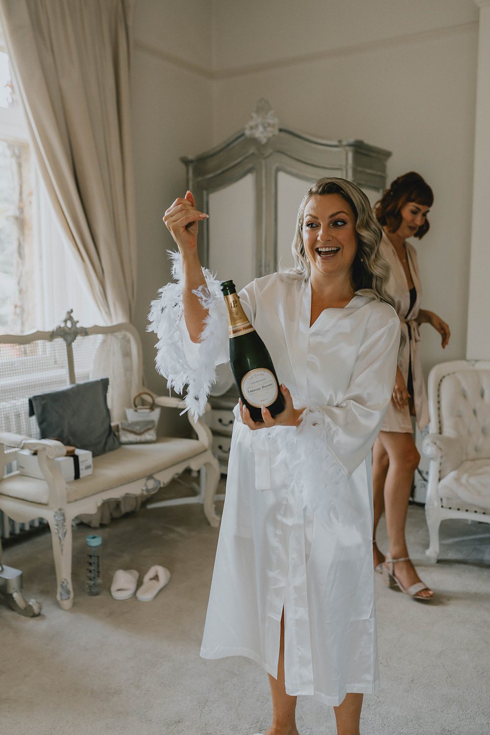 Champagne Bride Manor Lake Wedding Grace Dove Photography