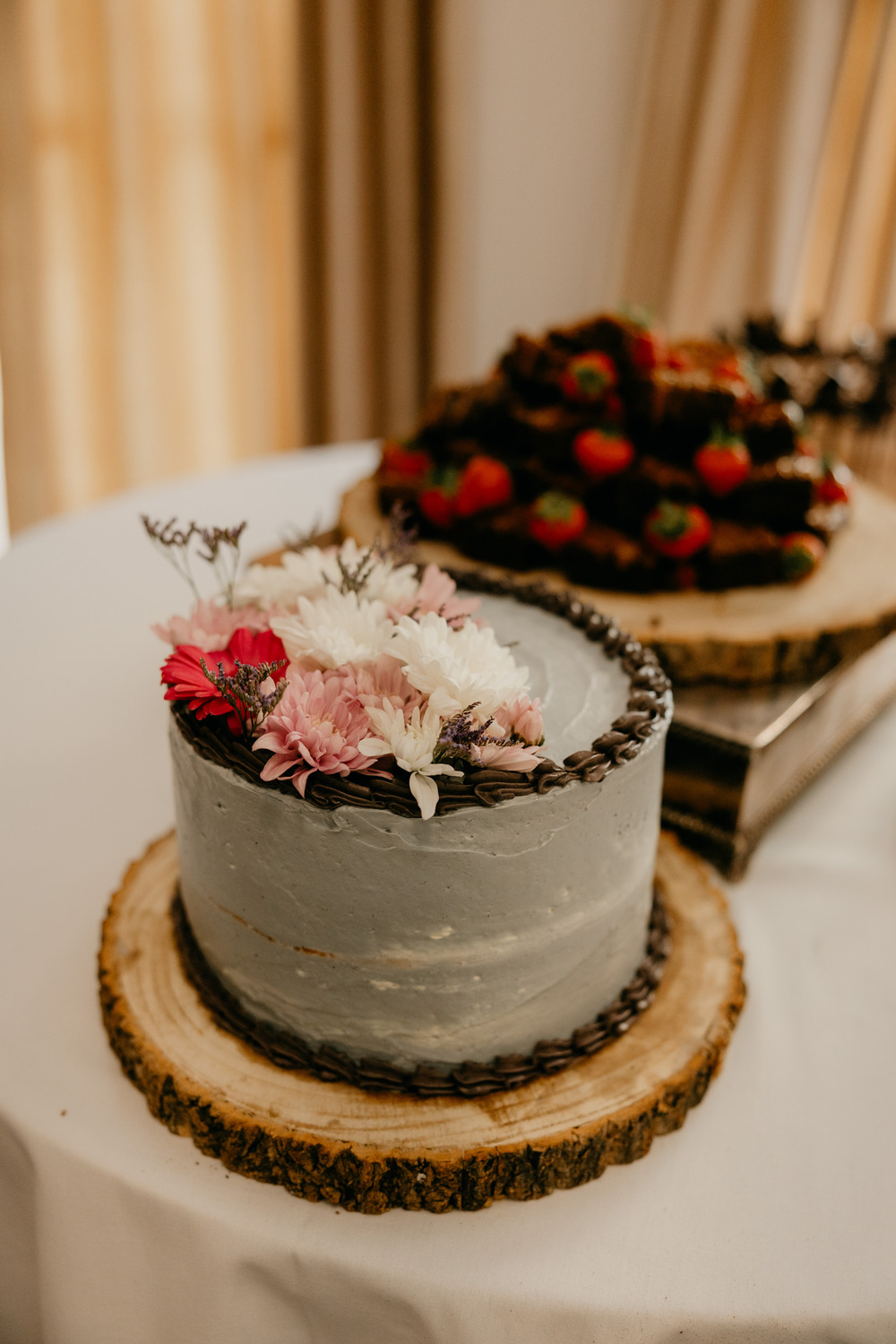 Butercream Cake Dessert Table Millbrook Lodge Hotel Wedding Iain Irwin Photography