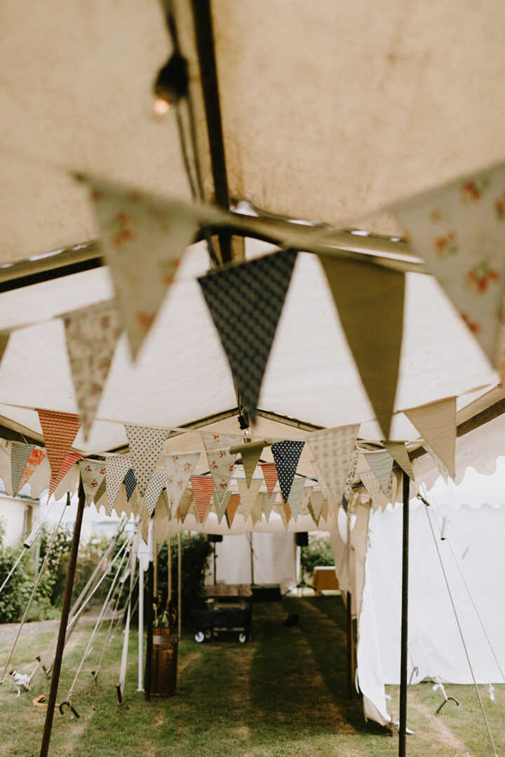 Mismatched Wedding Bunting Idea Chris Bradshaw Photography