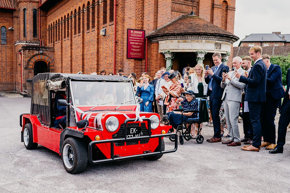 Buggy Car Outside Inside Wedding Kevin Fern Photography