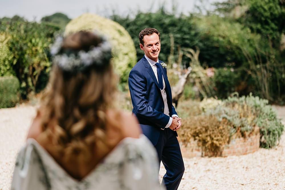 First Look Outside Inside Wedding Kevin Fern Photography