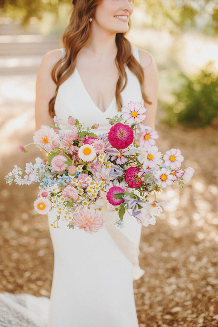 Pastel Wedding Bouquet Idea Two Pair Photography