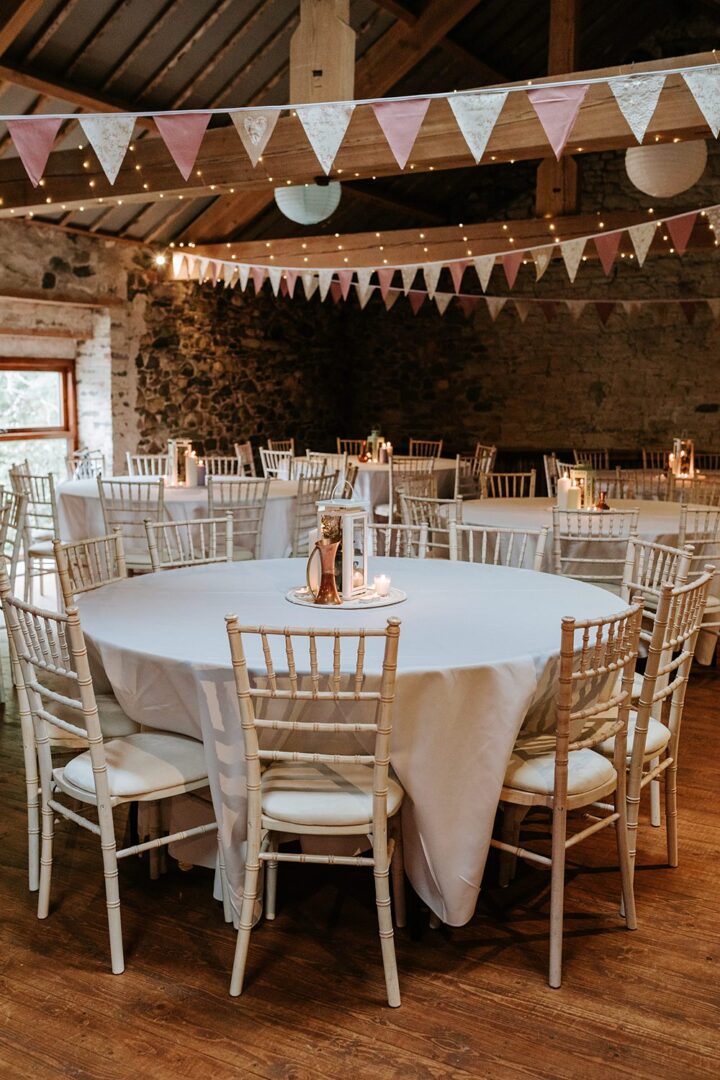 Pastel Wedding Bunting Idea Maddie Farris Photography
