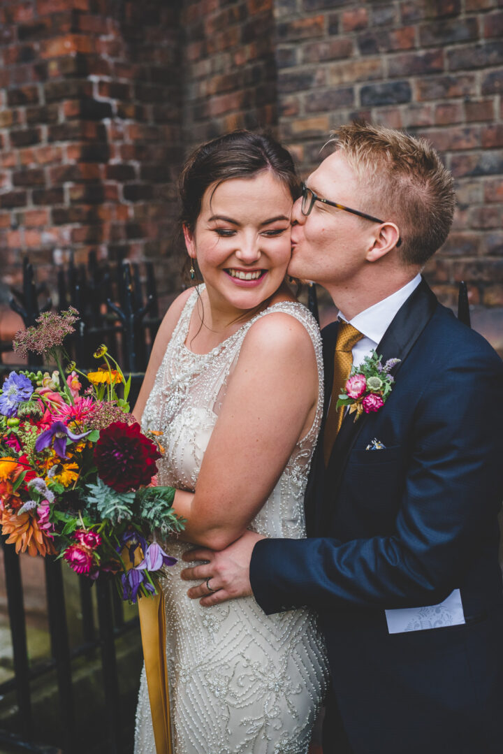 Sequin Beaded Wedding Dress Emma Hillier Photography