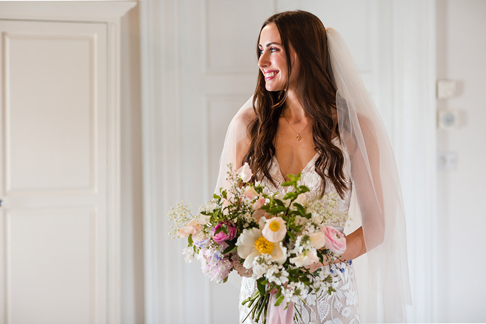 Bouquet Flowers Bridal Pastel Spring Staffordshire Country Estate Wedding Jo Hastings Photography