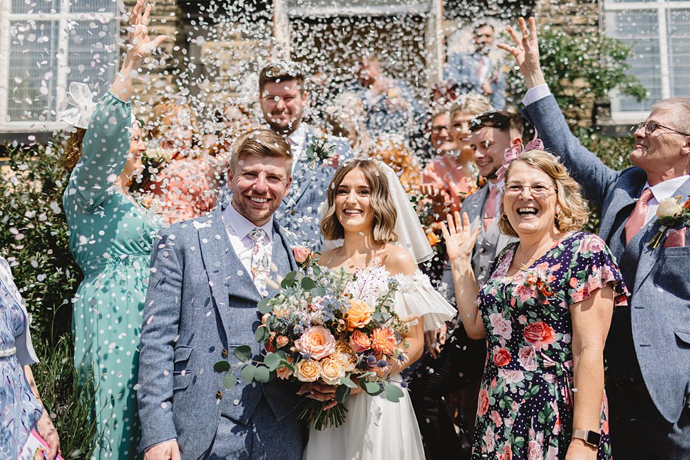 Streamers Wedding Decor Louise Barry Photographer