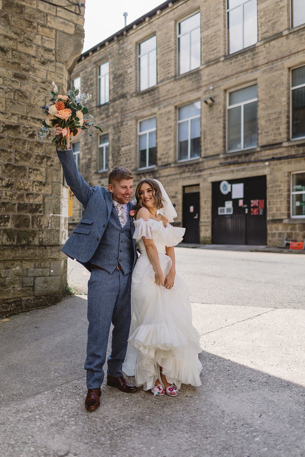 Streamers Wedding Decor Louise Barry Photographer
