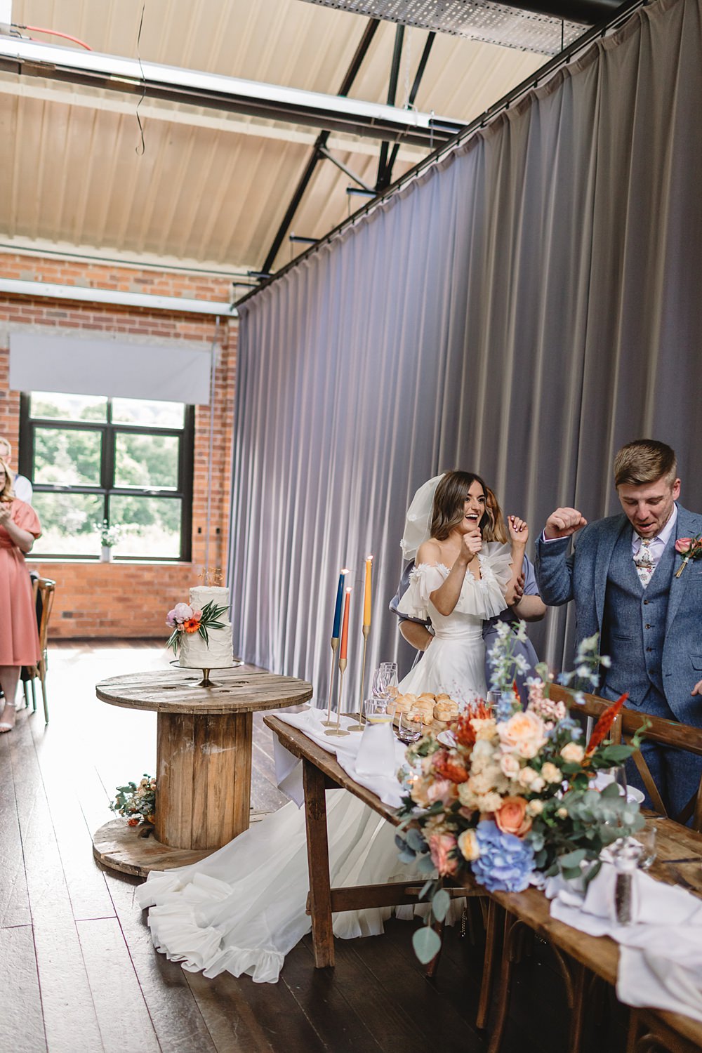 Streamers Wedding Decor Louise Barry Photographer