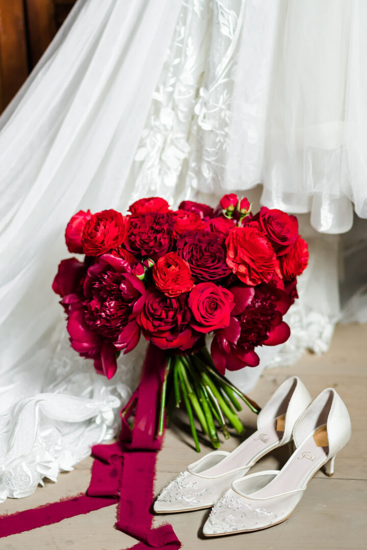 Wedding Bouquet Ideas Red Rose Bridal Brandon and Serena Photography