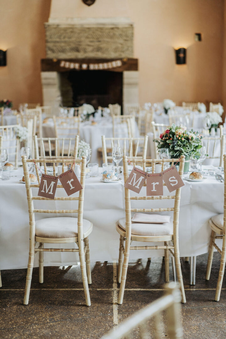 Wedding Chair Bunting Idea Kit Myers Photography