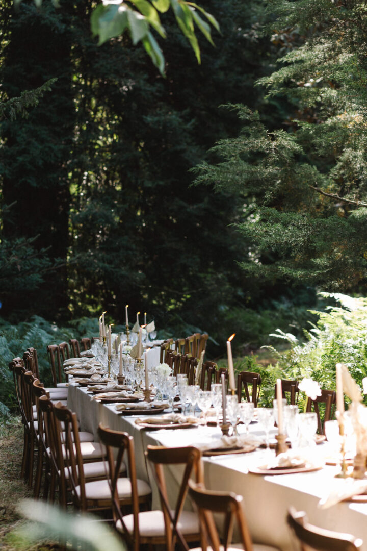 Wedding Idea Long Curve Table Debs Alexander