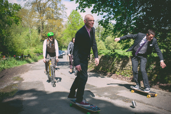 Wedding Ideas Skateboard Bike Sophie Duckworth Photography