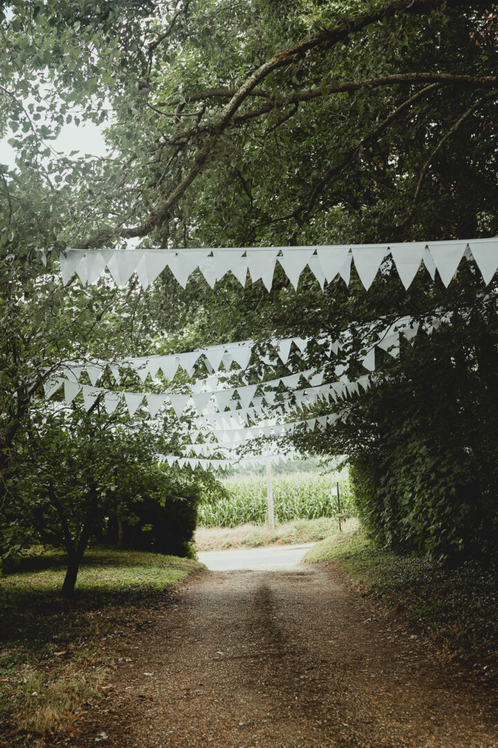 White Wedding Bunting Country Lane Georgia Rachael
