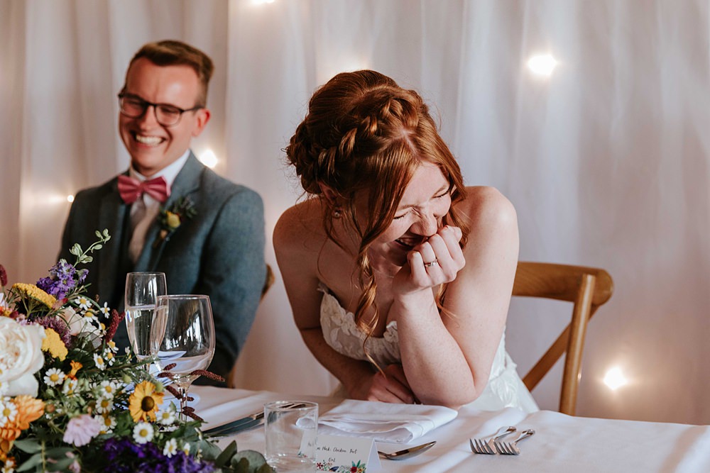 Speeches Yorkshire Village Hall Wedding Maddie Farris Photography