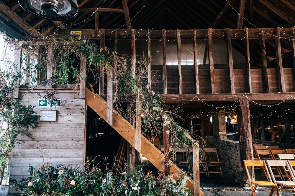 Staircase Flowers Wild Natural Autumn Harvest Wedding Three Flowers Photography